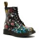 Buty Dr. Martens 1460 PASCAL Floral Mash up White and Black Backhand 26920101