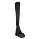 Kozaki Altercore DAPHNE Black Faux Suede