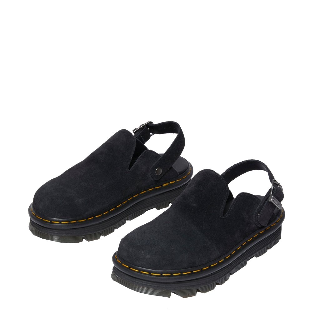 Klapki Dr. Martens ZEBZAG MULE Black EH Suede 31657001
