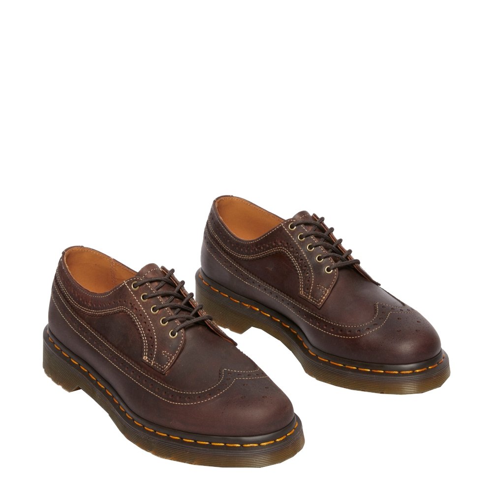 Brunt Pokey　黒 Półbuty Dr. Martens 3989 YS Brogue Dark Brown Crazy Horse