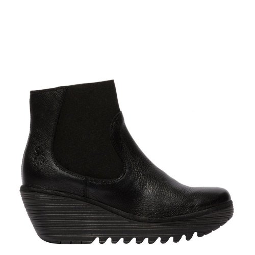 Botki Fly London YADE 398 Black Mousse P501398000