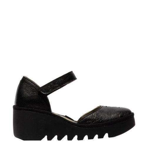 Sandały Fly London BISO 305 Black Mousse P501305023