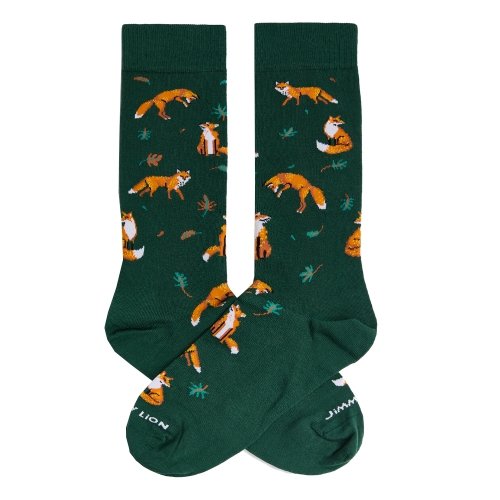 Skarpety bawełniane Jimmy Lion DUSKY FOX zielony 