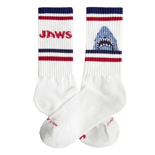 Skarpety bawełniane Jimmy Lion JAWS biały