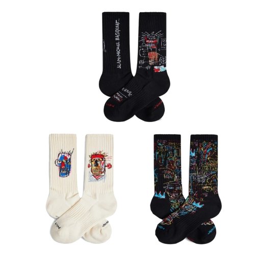 Skarpety bawełniane Jimmy Lion BASQUIAT PACK II 3-pak multikolor