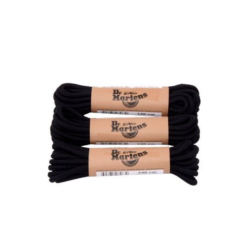 Sznurowadła Dr. Martens Czarne Okrągłe 140cm AC044001