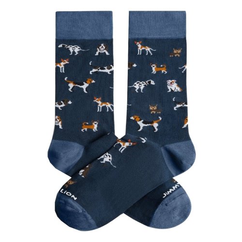Skarpety bawełniane Jimmy Lion DOGS niebieski