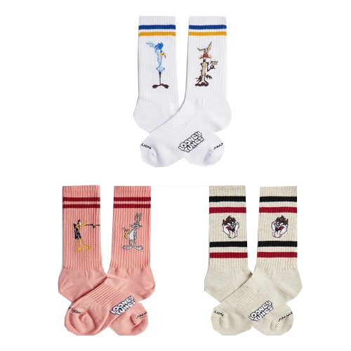 Skarpety bawełniane Jimmy Lion LOONEY TUNES PACK 3-pak multikolor
