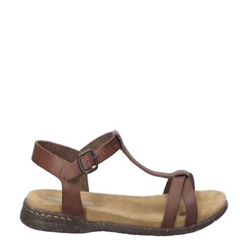 Sandały damskie Josef Seibel FABRICIA 01 skórzane brązowy 74501 817 370