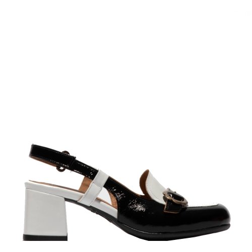 Sandały damskie Fly London PEMY 456 skórzane czarny-biały P145456000