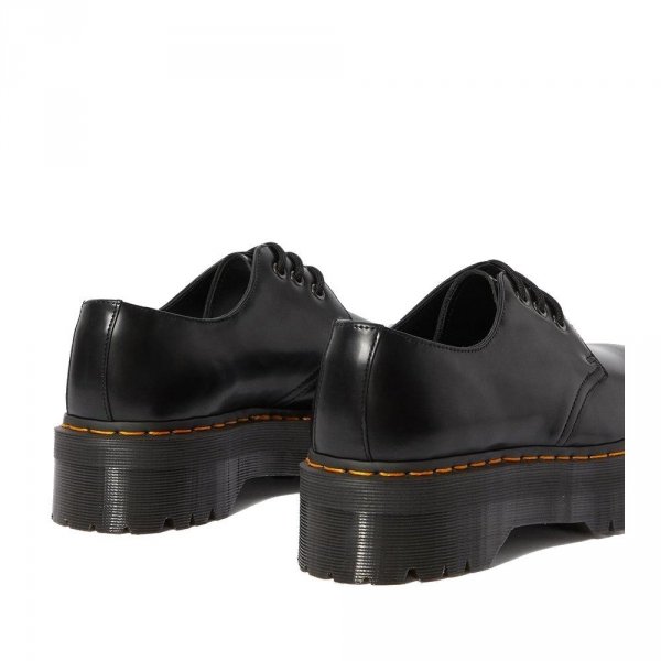 Półbuty Dr. Martens 1461 QUAD PLATFORM Black Polished Smooth 25567001