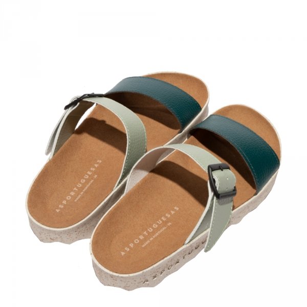 Klapki Asportuguesas COLY L Peacock Sage Eco Yannick P018225015