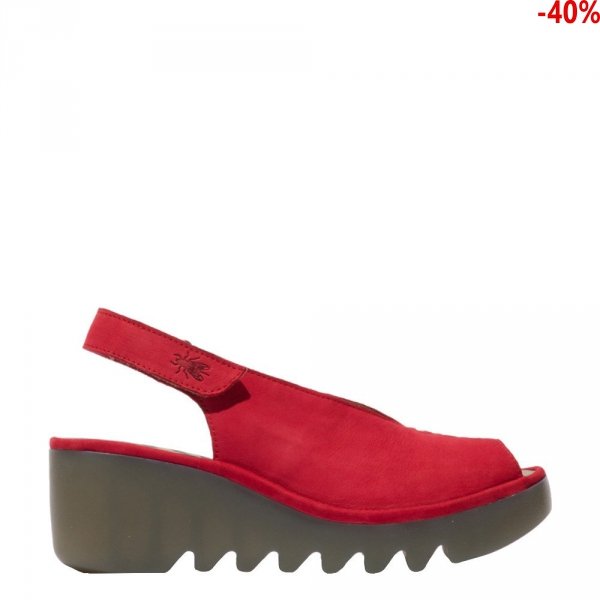 Sandały Fly London BAYE 386 Lipstick Red Cupido P501386005