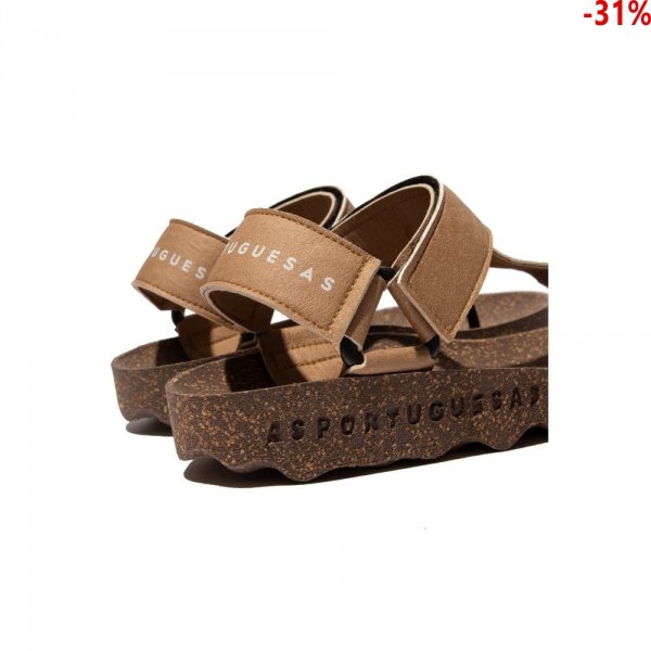 Sandały Asportuguesas FIZZ Brown P018077007
