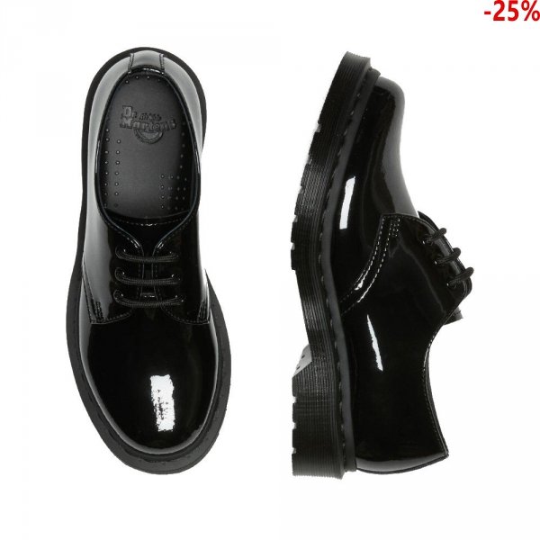 Półbuty Dr. Martens 1461 MONO Black Patent Lamper 26893001