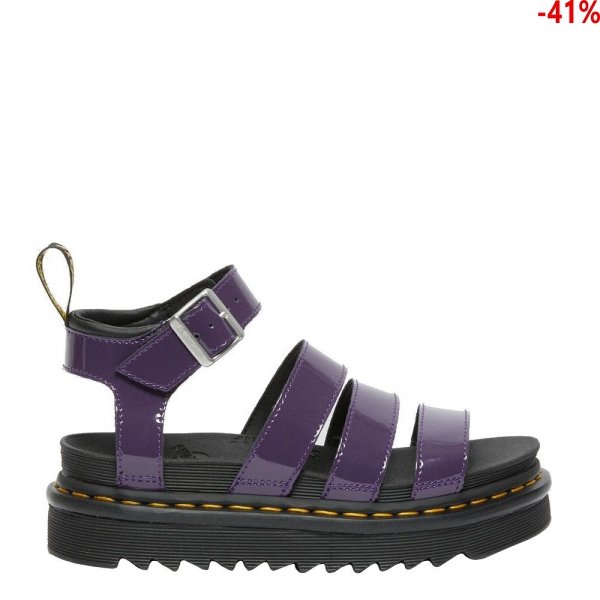 Sandały Dr. Martens BLAIRE Blackcurrant Patent Lamper 27304628