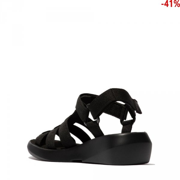 Sandały Fly London BASA 841 Black Webbing P144841000