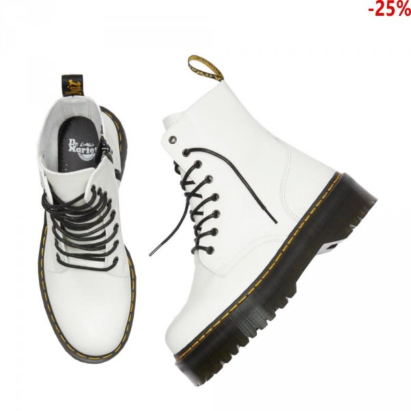 Dr. Martens JADON White Polished Smooth 15265100
