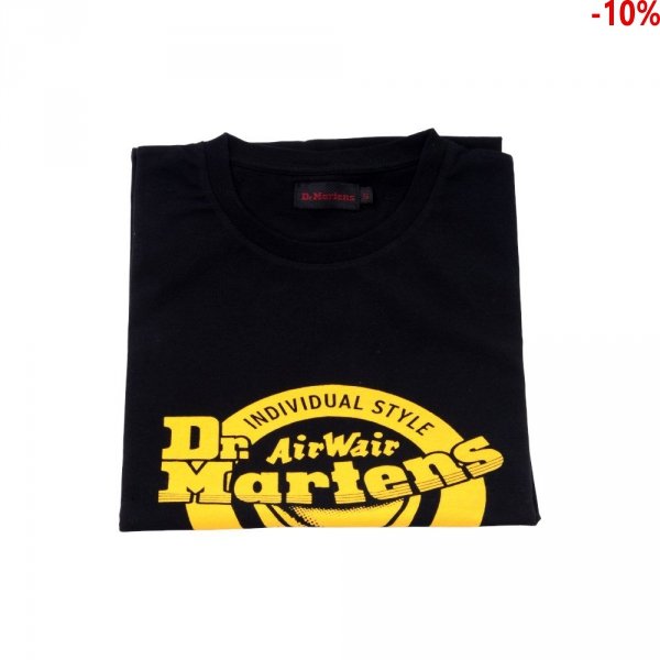 T-Shirt Dr. Martens LOGO T SHIRT Black Yellow AC723001