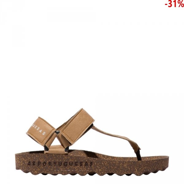 Sandały Asportuguesas FIZZ Brown P018077007