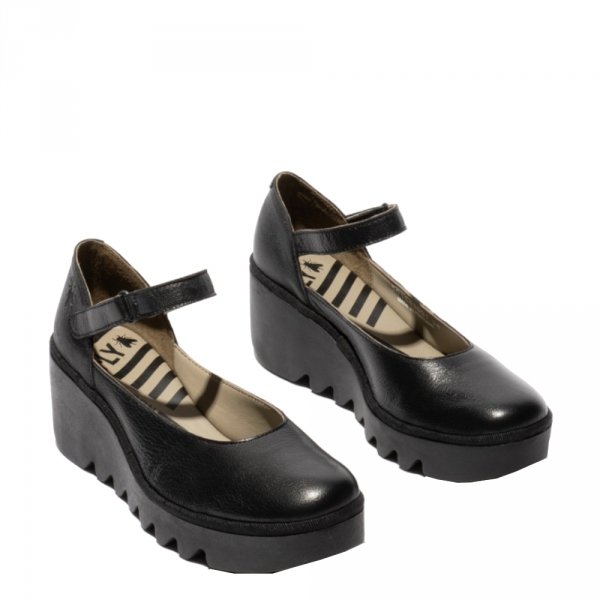 Czółenka Fly London BAWO 543 Black Mousse P501543001