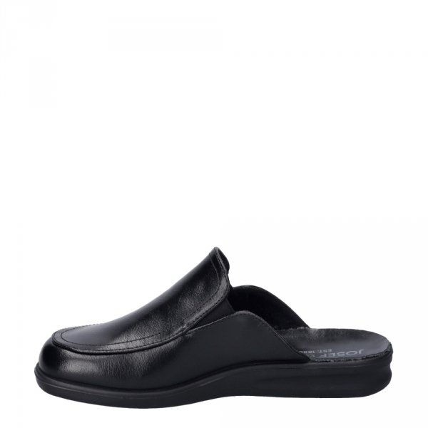 Klapki męskie Josef Seibel  Belfort 20 skórzane czarny 18101 175  100