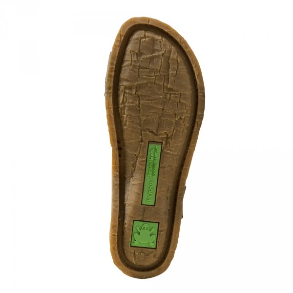 Sandały El Naturalista N5810S PANGLAO Nobuck Lavado Kaki-Cuero
