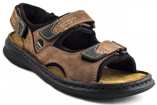 Sandały męskie Josef Seibel FRANKLYN skórzane brązowy 10236 11 341