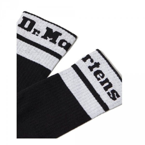 Skarpety Dr. Martens SOCKS ATHLETIC LOGO Black White AC838003