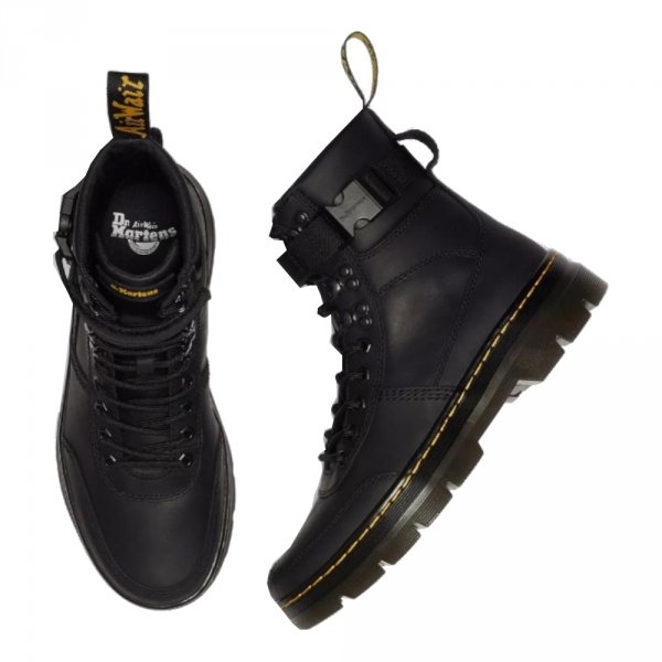 Buty Dr. Martens COMBS TECH Leather Black Wyoming &amp; Black Pu Polyurethane 27801001