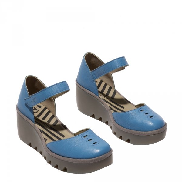 Sandały Fly London BISO 305 Blue Mousse P501305025