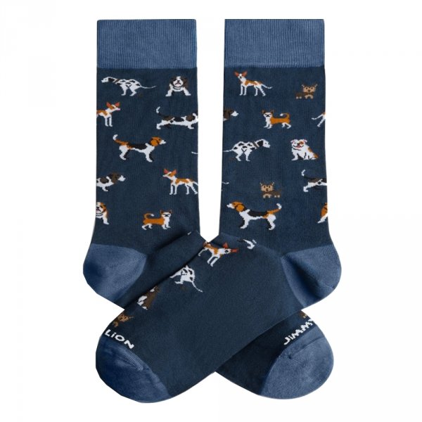 Skarpety Jimmy Lion DOGS Dark Blue