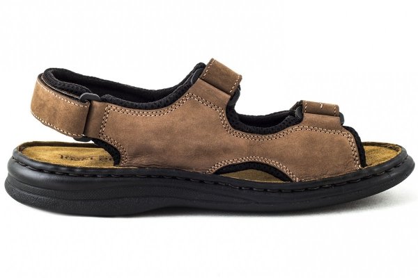 Sandały męskie Josef Seibel FRANKLYN skórzane brązowy 10236 11 341