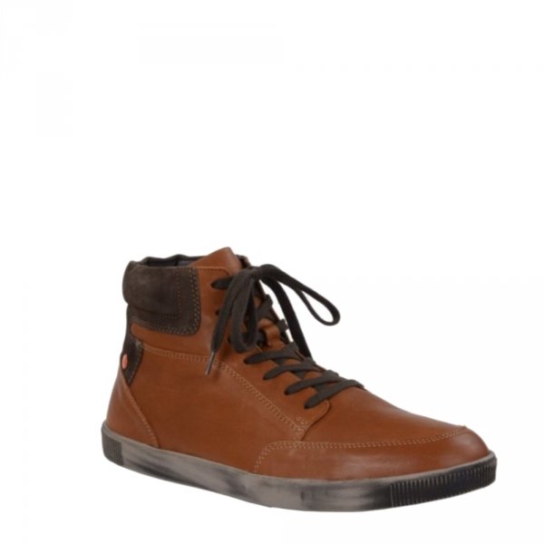 Trampki Softinos TOI 420 Tan Dk. Brown Smooth Combi P900420003