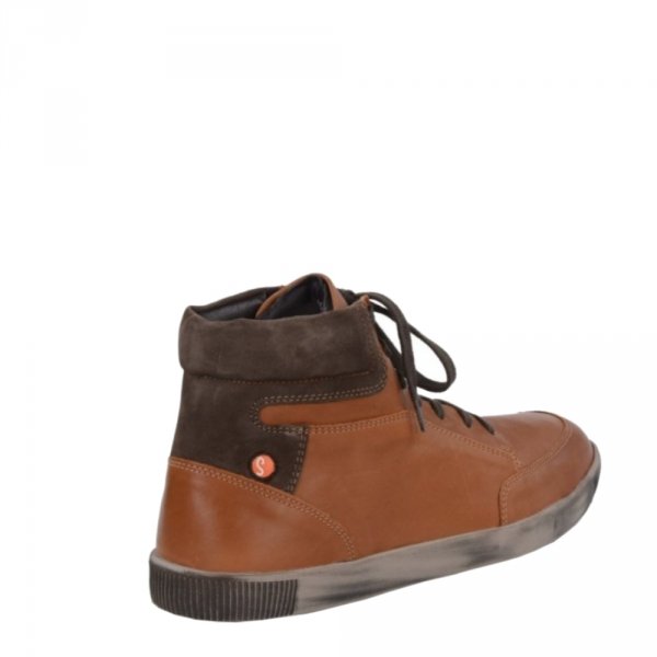 Trampki Softinos TOI 420 Tan Dk. Brown Smooth Combi P900420003