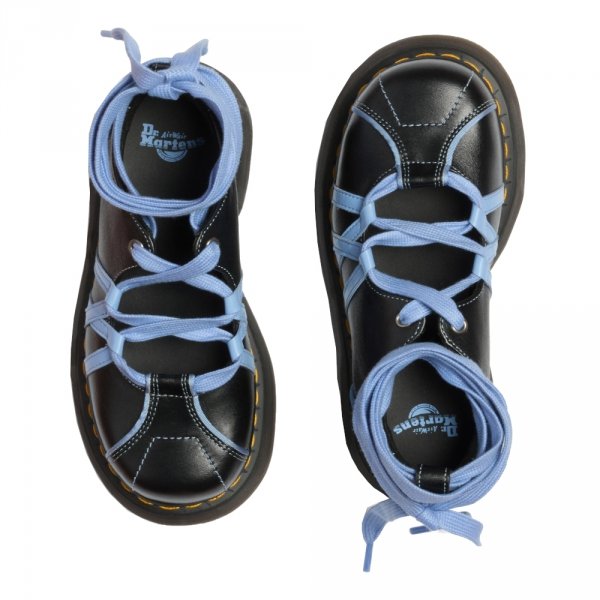 Półbuty Dr. Martens BUZZ BALLERINA LACE UP Black Milled Gloss 42842001
