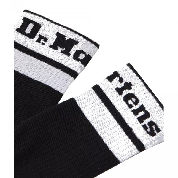 Skarpety Dr. Martens SOCKS  ATHLETIC LOGO Organic Cotton Blend Black AC681006