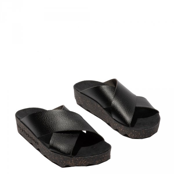 Klapki Asportuguesas CROSS L Black Eco Yannick P018276000