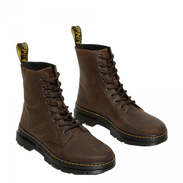 Buty Dr. Martens Combs Dark Brown Crazy Horse 26006207
