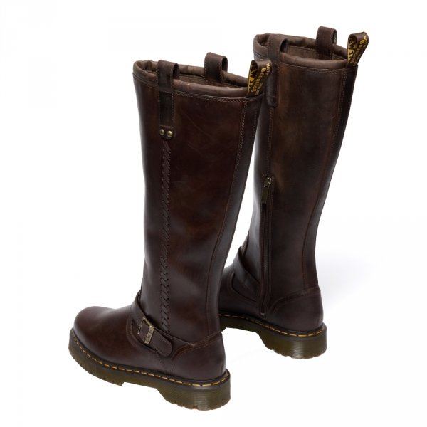 Buty Dr. Martens Anistone BKR High Leg Dark Brown Crazy Horse 41871200