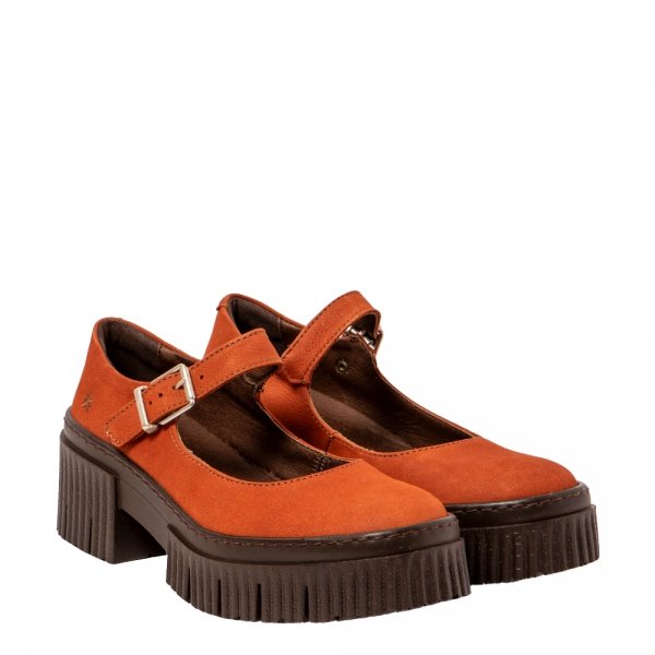 Półbuty The Art Company 1373 YORK Nobuck Dark Orange