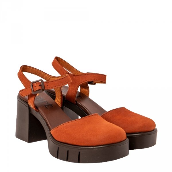 Półbuty The Art Company 1991 EIVISSA Nobuck Dark Orange
