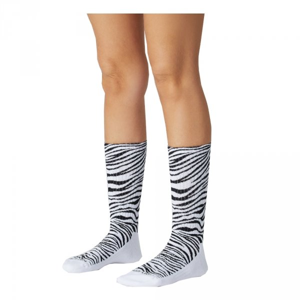 Skarpety Jimmy Lion ATHLETIC ZEBRA PRINT White