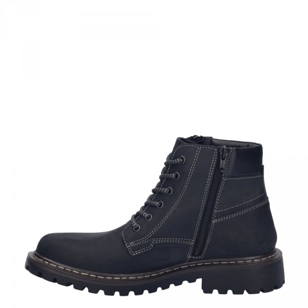 Botki męskie Josef Seibel Chance 67 skórzane czarny 21967 MA86 100