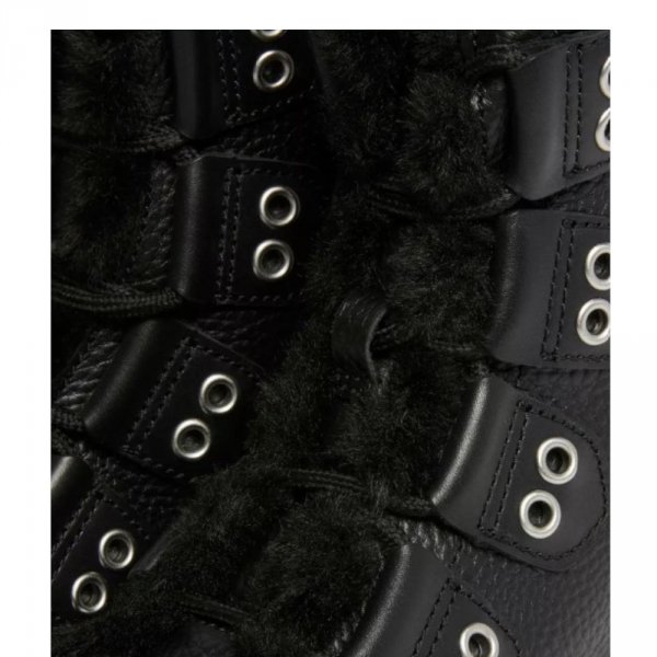 1460 LTT FL Black Milled Nappa &amp; Black Wanama &amp; Black Milo Fur 31876001