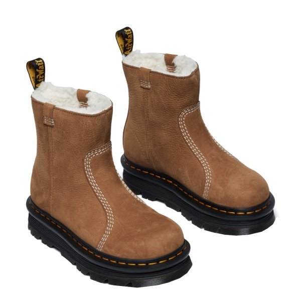 Buty Dr. Martens ZebZag Rigger WL Desert Brown Milled Nubuck WP 42023200