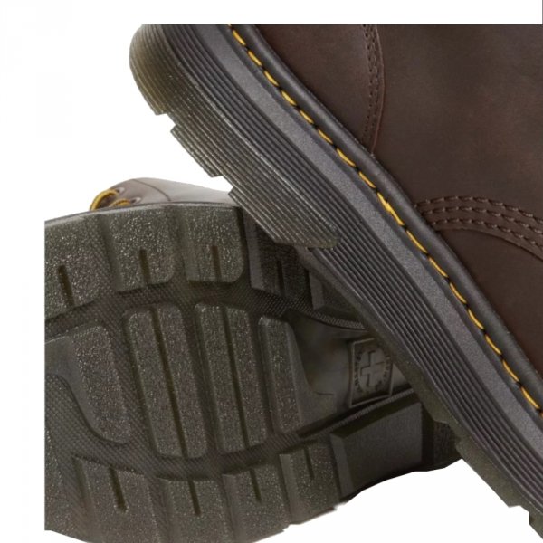 Półbuty Dr. Martens CREWSON Dark Brown Crazy Horse 31673201