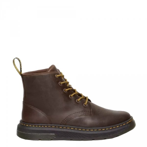 Półbuty Dr. Martens CREWSON Dark Brown Crazy Horse 31673201