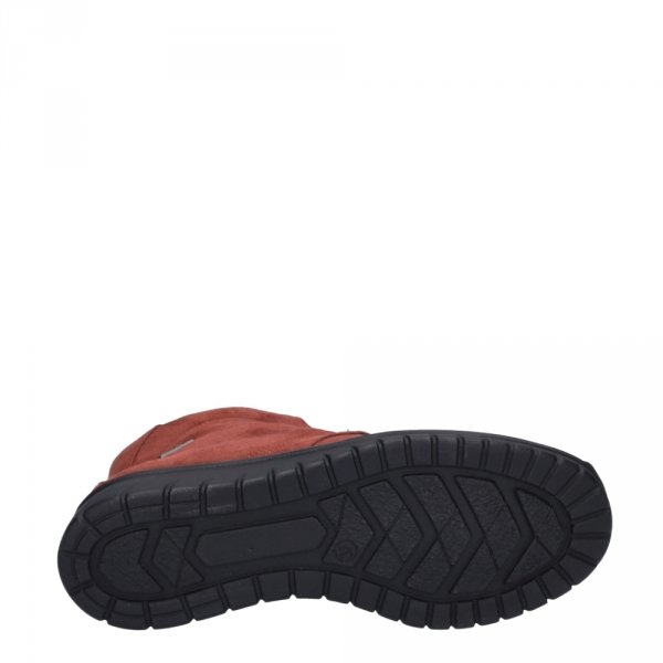 Botki damskie Josef Seibel CALAIS 80 skórzane czerwony 55350 MA191 400