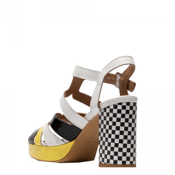 Sandały damskie Fly London ETIR 455 skórzane multikolor P145455002